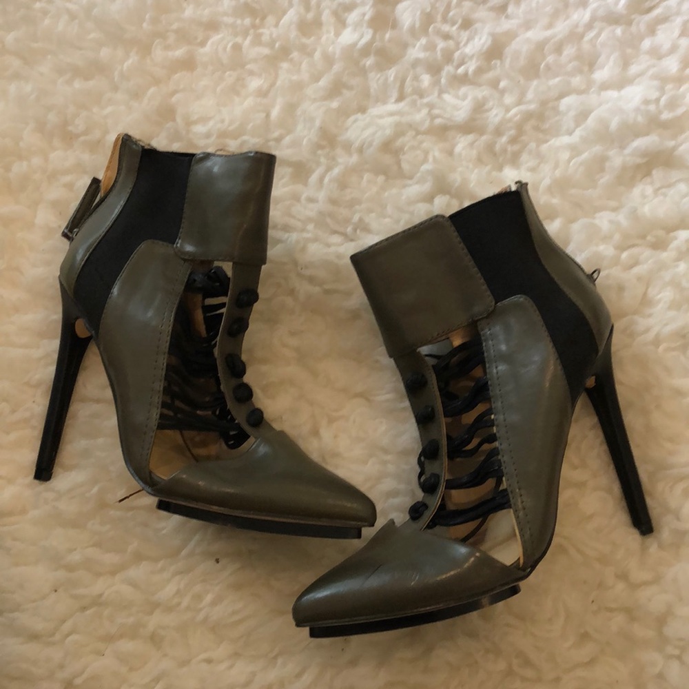 Army green heels